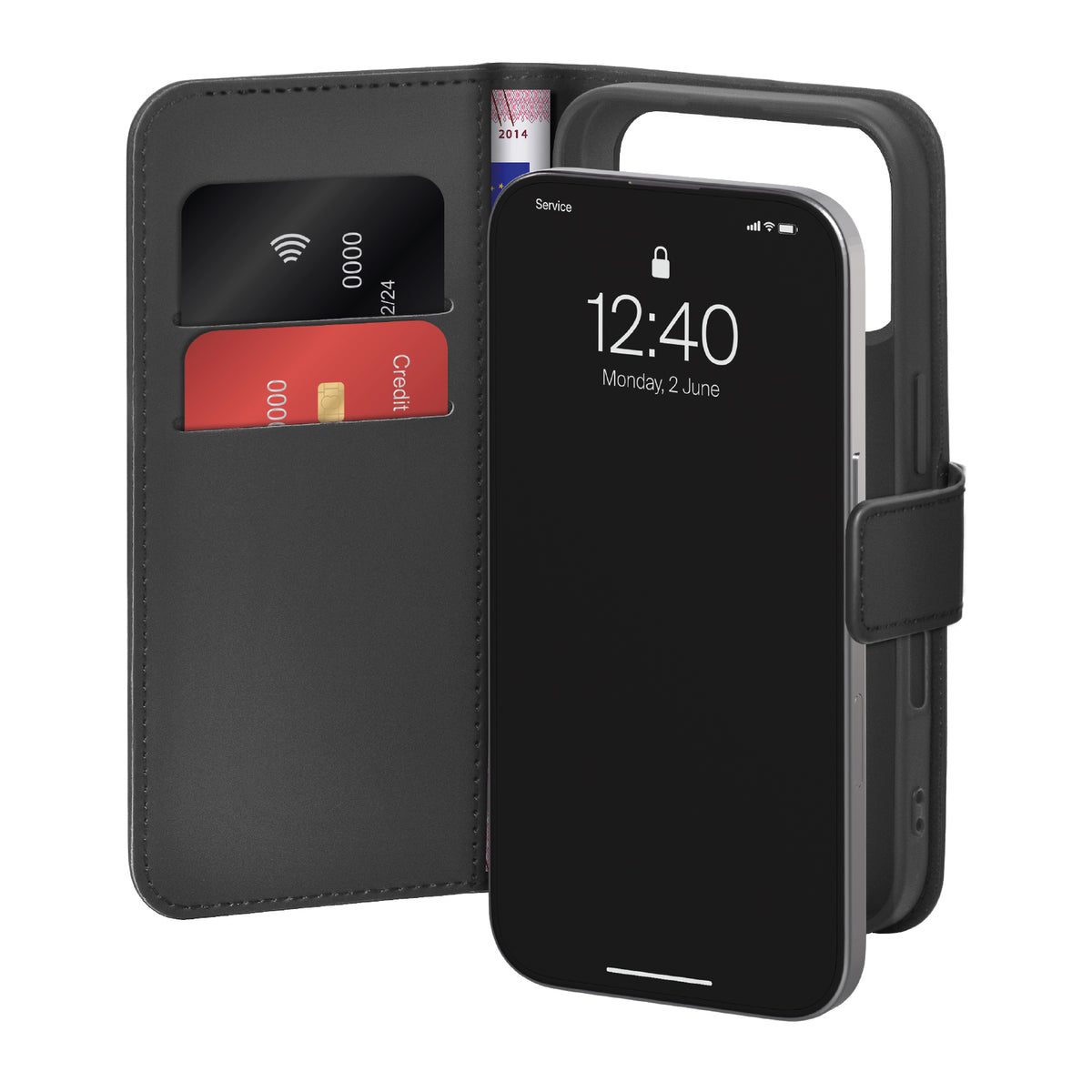 Custodia Wallet Stand per iPhone 17 Pro