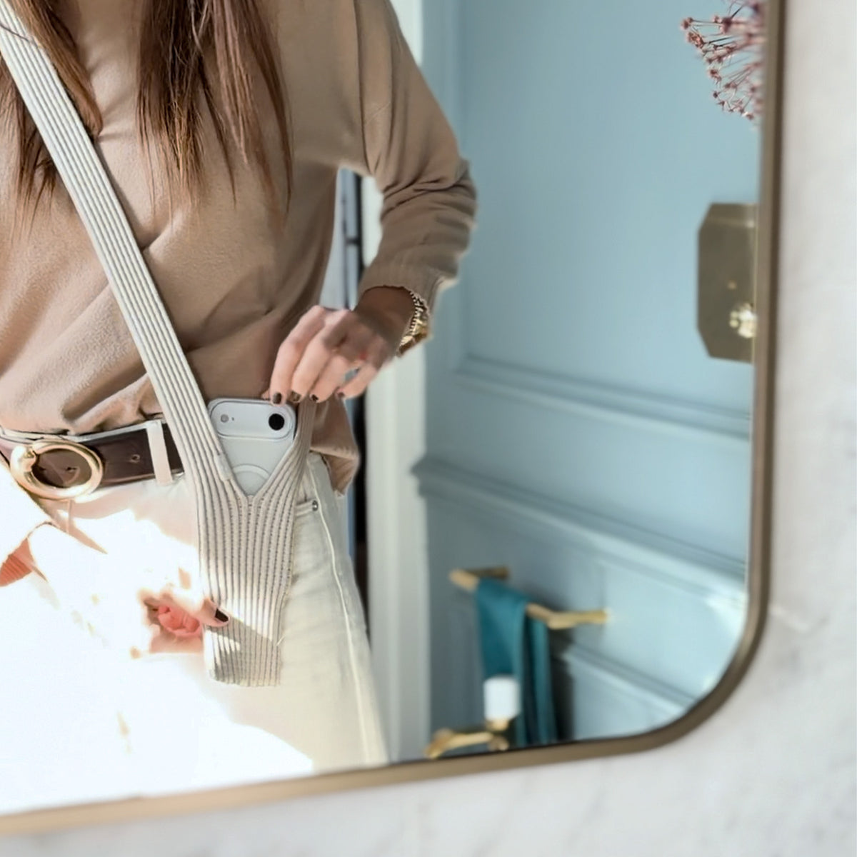 Pochette téléphone universelle avec bandoulière