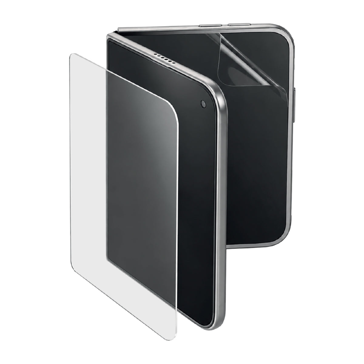 Vetro temperato e pellicola protettiva Clear con applicatore per iPhone Duo