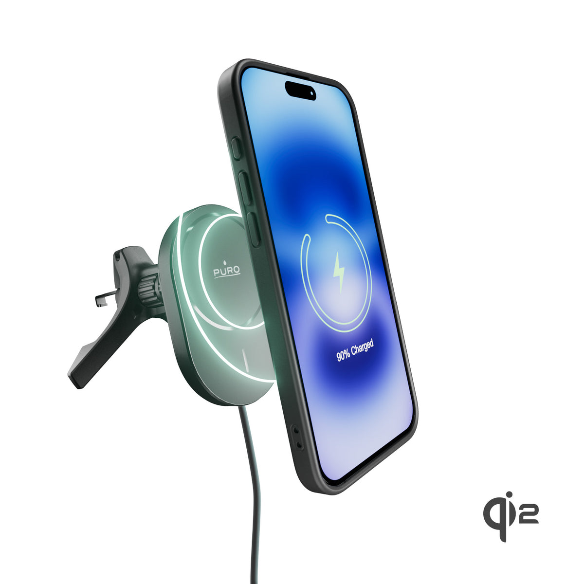 Supporto da auto magnetico con ricarica wireless Qi2 Power Mag Holder