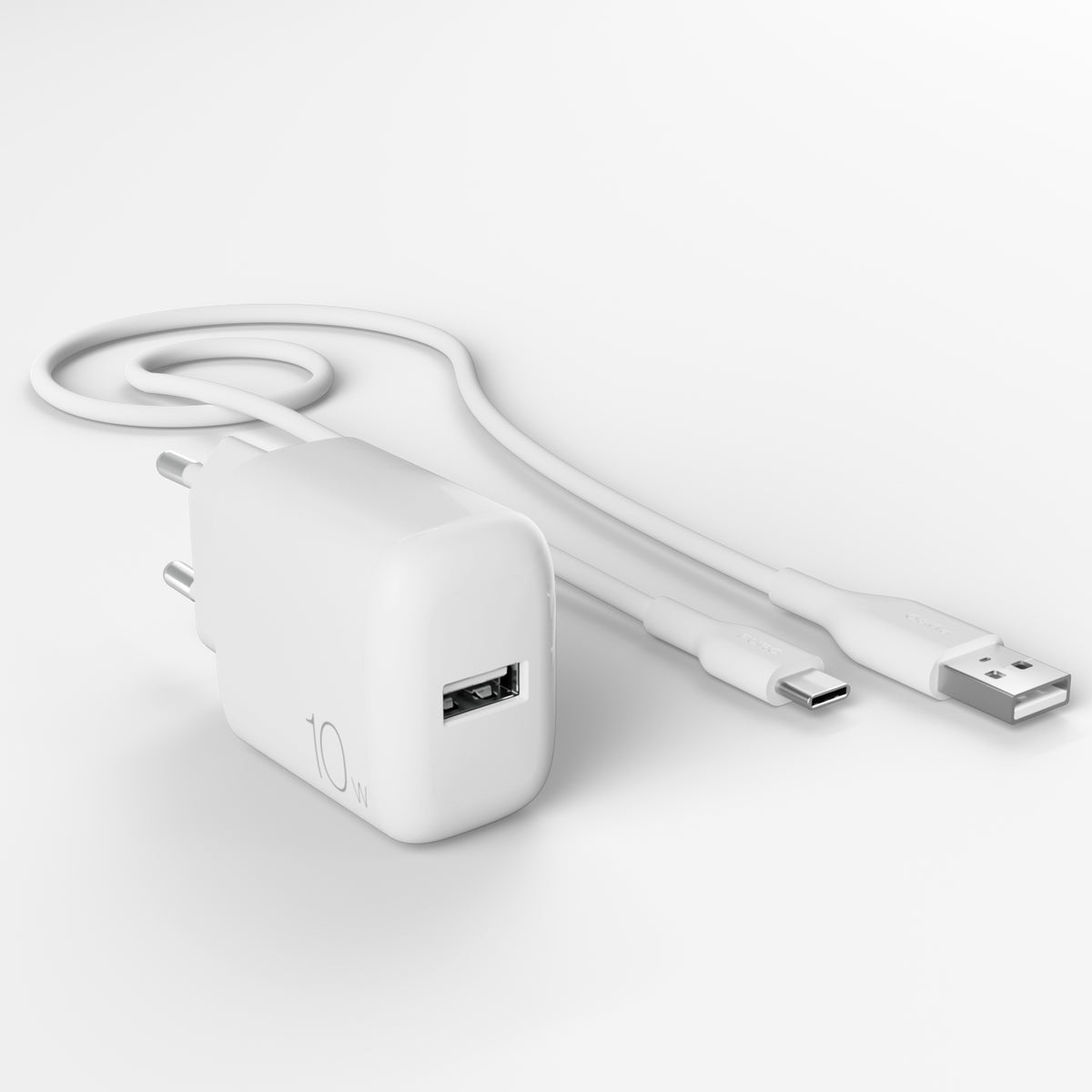 Kit d’alimentation : chargeur quotidien 1 port USB-A + câble USB-A à USB-C