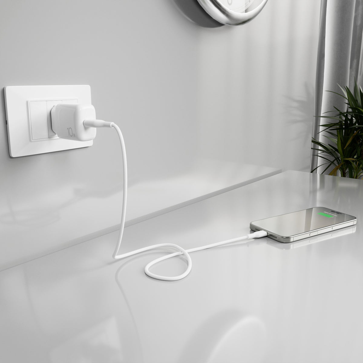 Kit Energia 10W USB‑A + cavo USB‑C