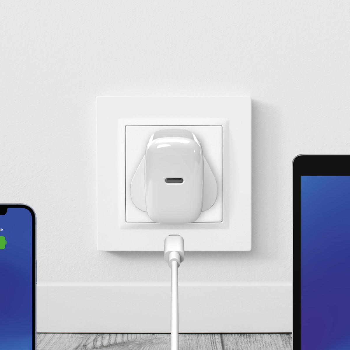 Chargeur mural Nano avec port USB-C 20W UK