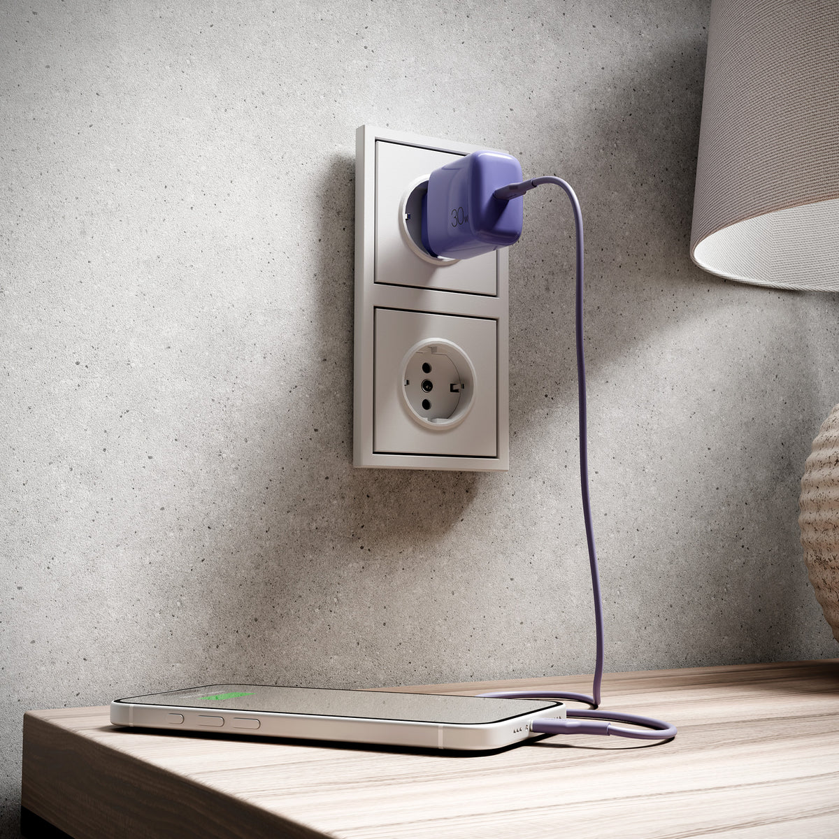 Chargeur mural DAILY 1 USB-C, 30W
