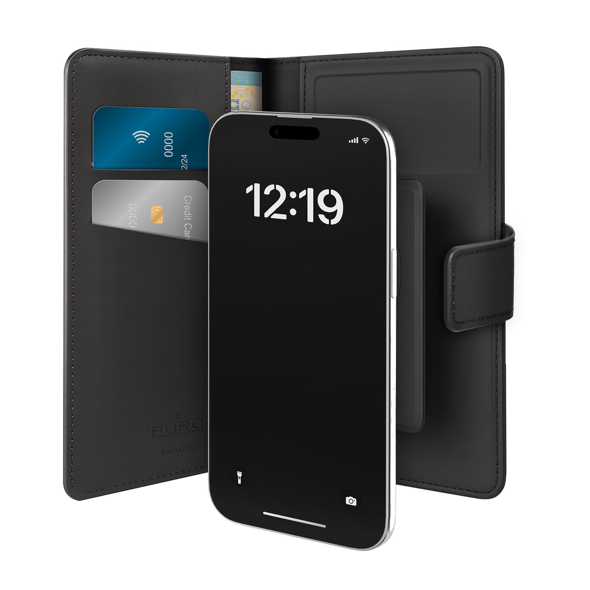 Universal magnetic Wallet Stand smartphone case