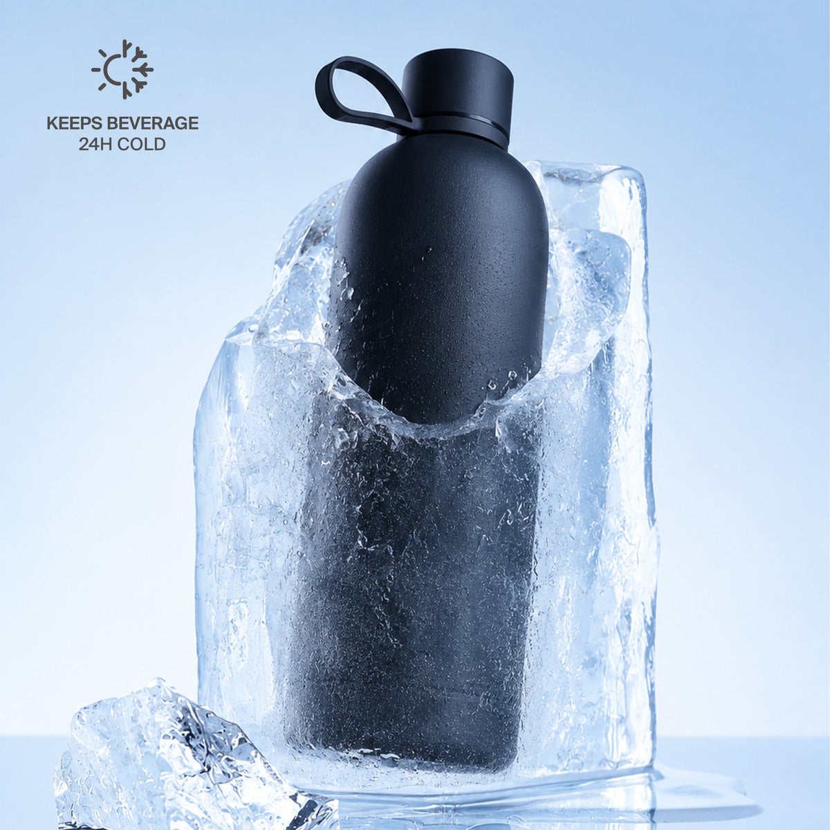 Gourde isotherme hermétique 500 ml "Hydro 5" en acier inoxydable 