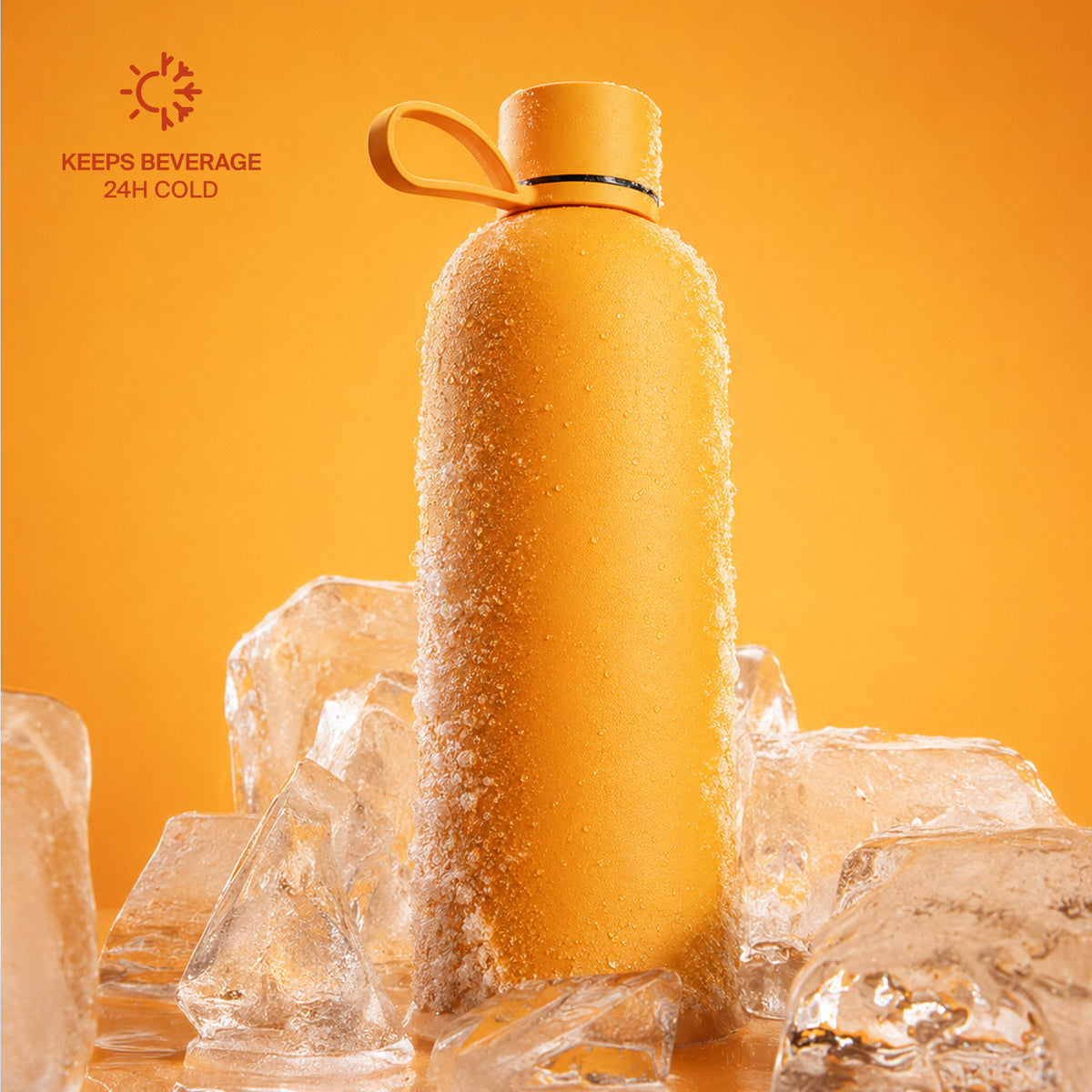 Borraccia termica ermetica “Hydro 7” da 750ml, in acciaio inossidabile, effetto soft-touch